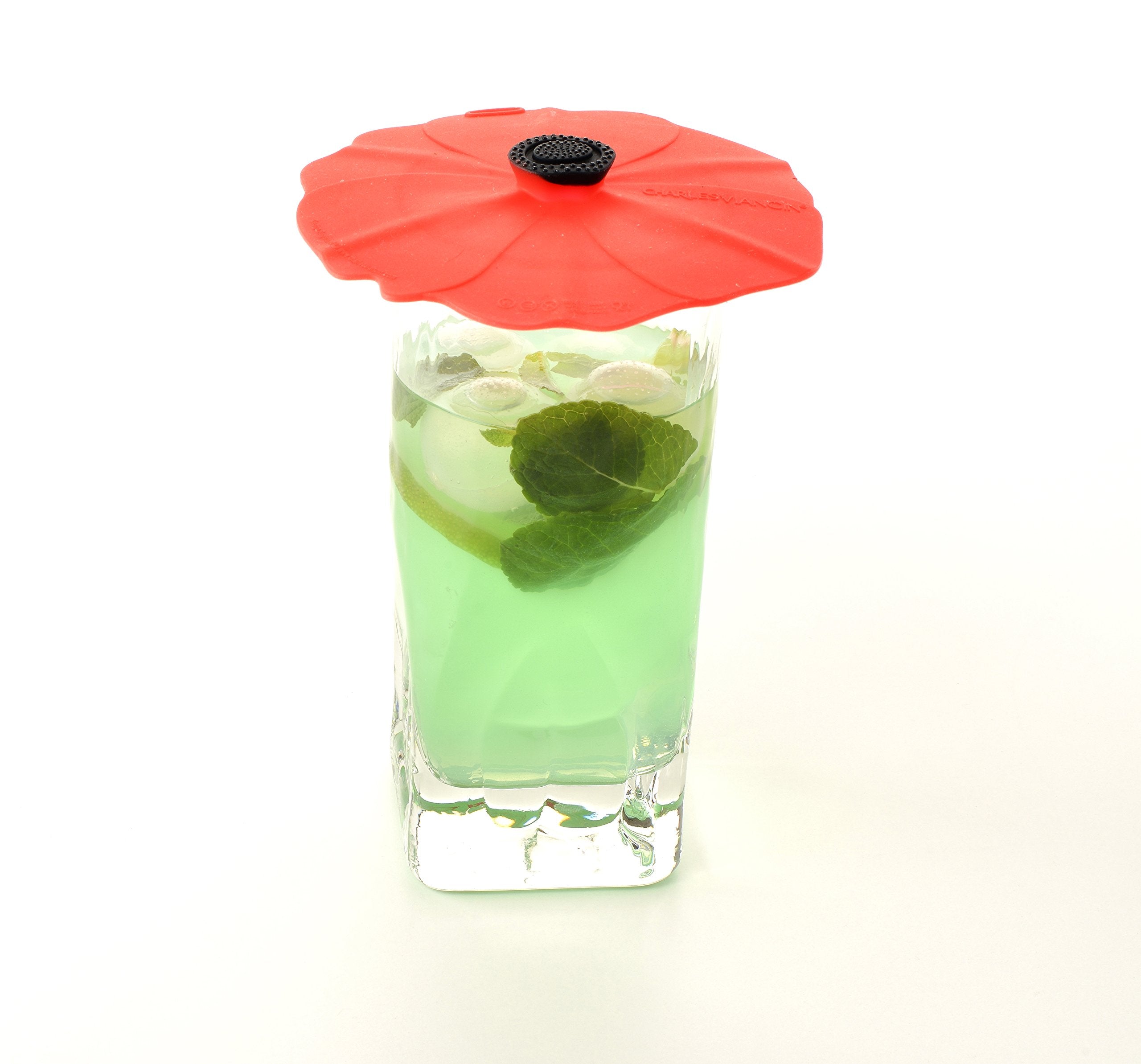 Poppy design from Charles Viancin enhances outdoor dining scene