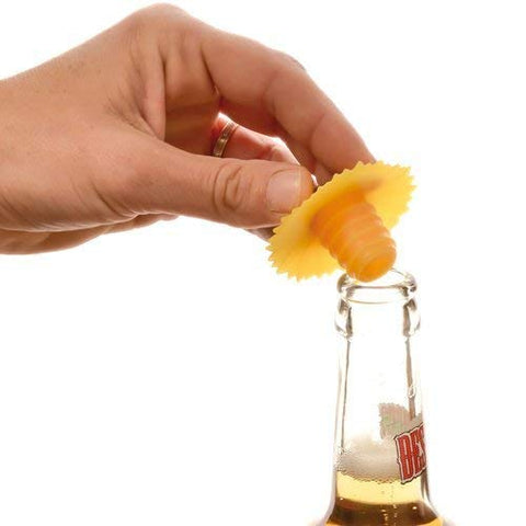 Charles Viancin multicolor pack provides versatile bottle sealing options.