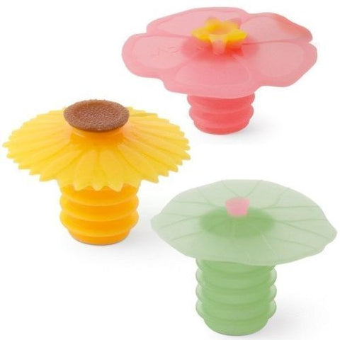 Charles Viancin Sunflower wine stopper brightens your table while sealing.