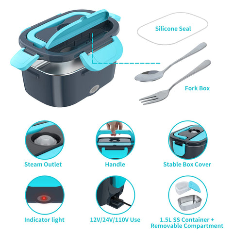 CHARMDOO lunch box uses safe materials and is easy to clean after meals.