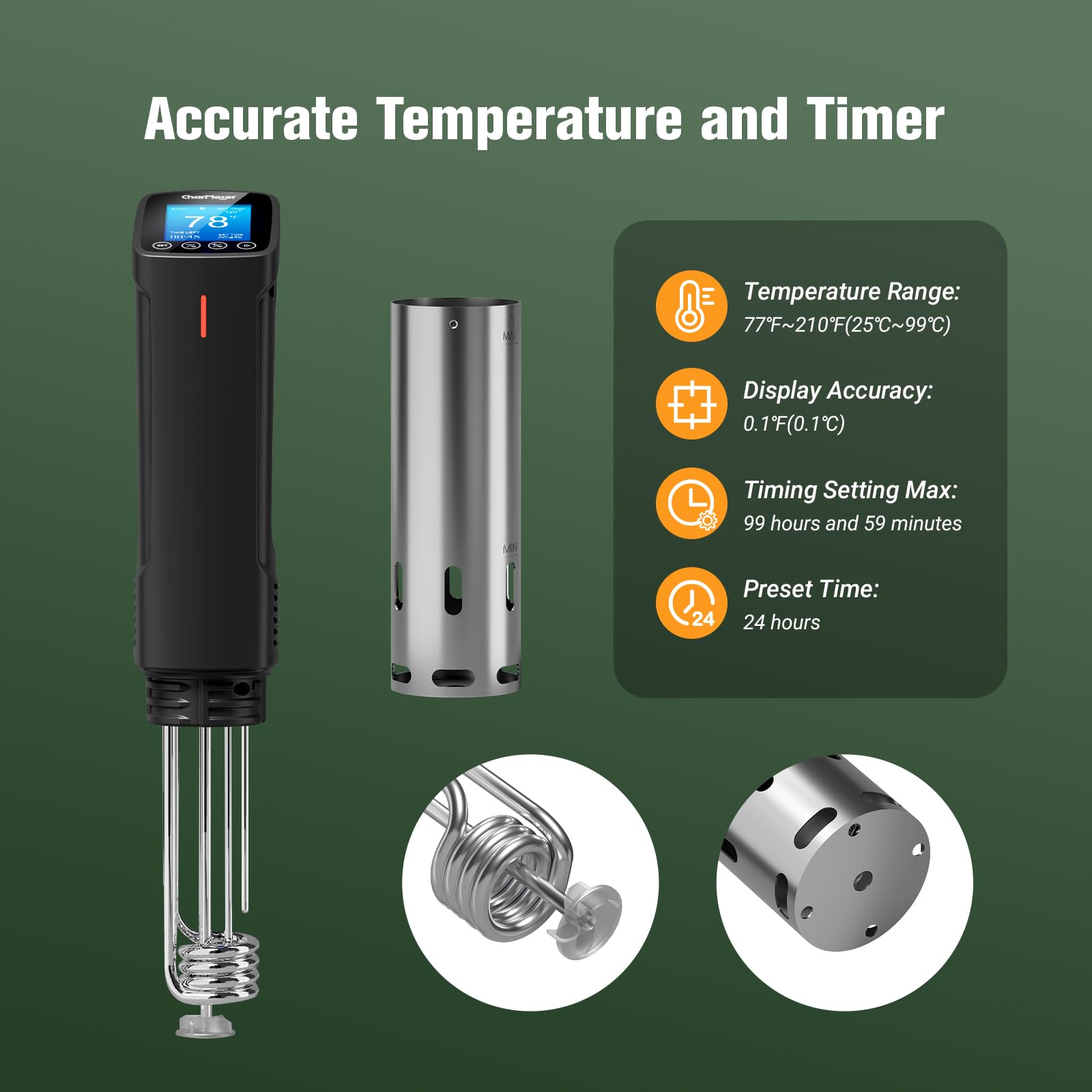 CharMeter calibration function maintains reliable temperature accuracy
