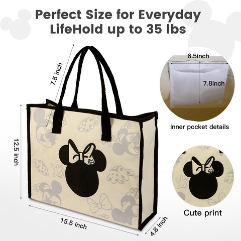 Charmory tote's inner pocket keeps small items organized.