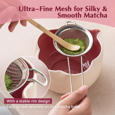 ChaseWind fine-mesh sifter yields silky-smooth matcha in every cup