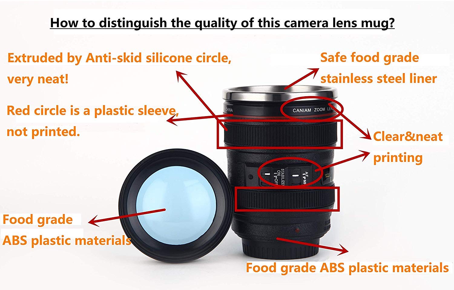 Chasing Y camera lens mug makes a thoughtful gift idea for photographers.