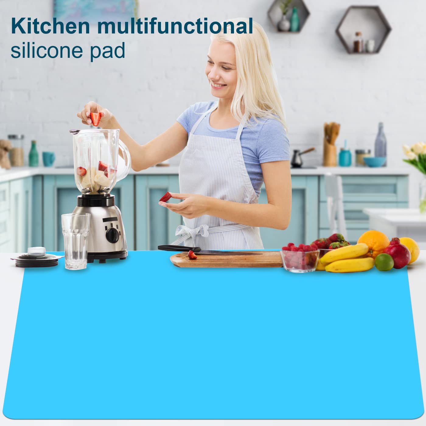 CHDRIKA easy-clean silicone surface resists stains and cleans quickly.