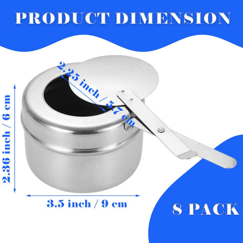 Cheardia stainless steel chafing fuel holder resists rust for outdoor use
