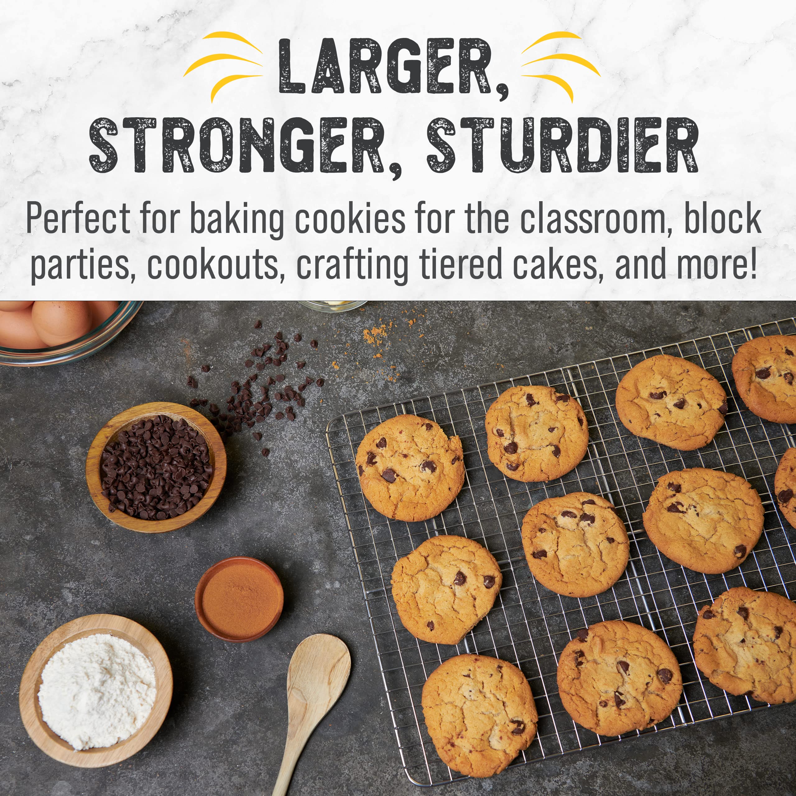 Checkered Chef cooling rack gift idea for baking enthusiasts on Mother's Day
