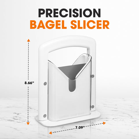 Cheer Collection ergonomic handle enables comfortable, precise bagel cuts every morning.