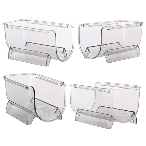 Cheeren stackable bottle trays close-up, durable and prevents rolling.