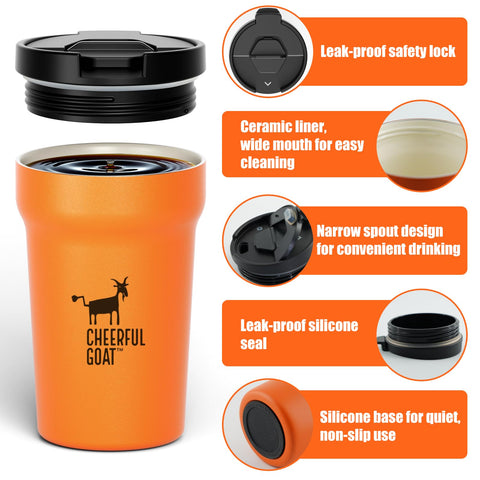 CHEERFUL GOAT ceramic inner liner detail highlighting pure flavor