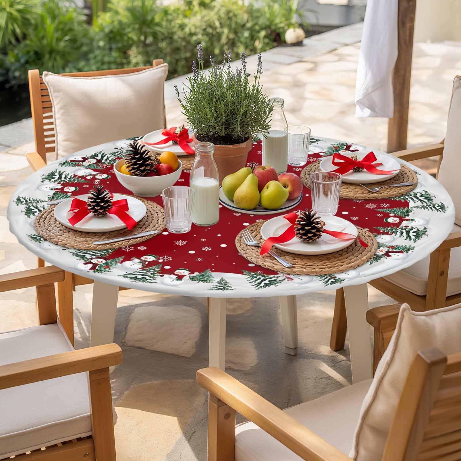 Chees D Zone versatile indoor/outdoor circle table cover for gatherings
