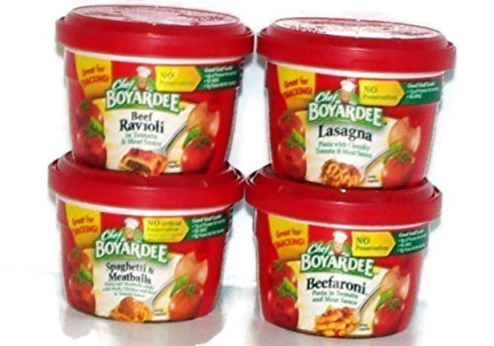 Chef Boyardee Variety Pack microwavable bowls in four flavors for quick meals