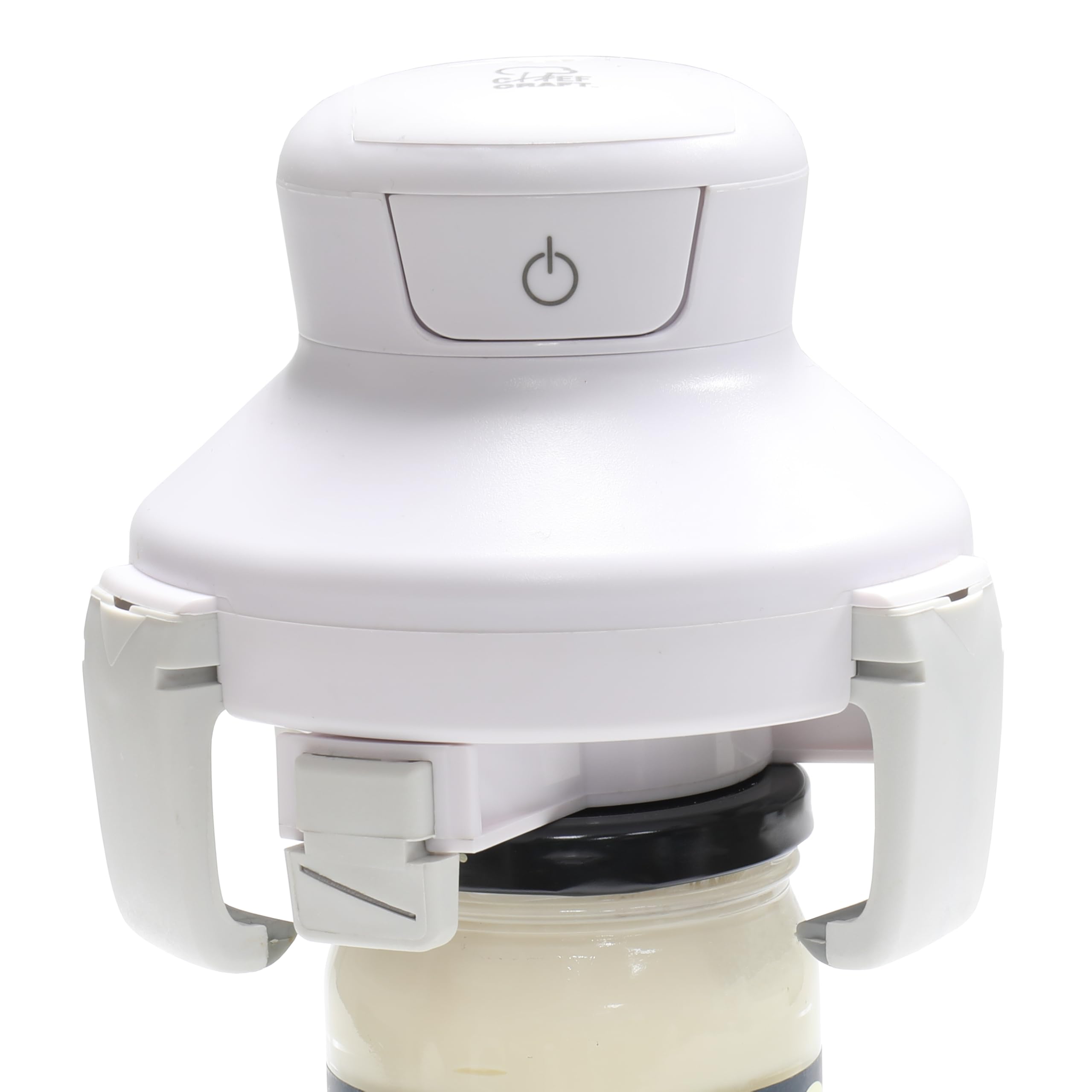 Chef Craft Electric Jar Opener in automatic action eases lid removal for effortless kitchen use.