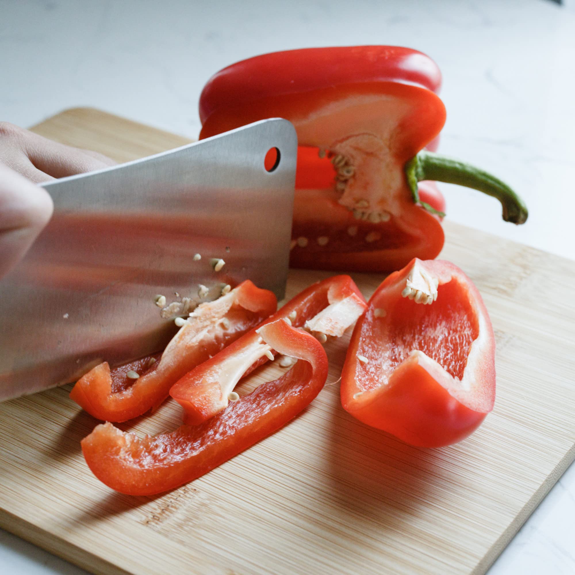 Chef Craft Select cutting board handwash only to maintain quality and longevity.