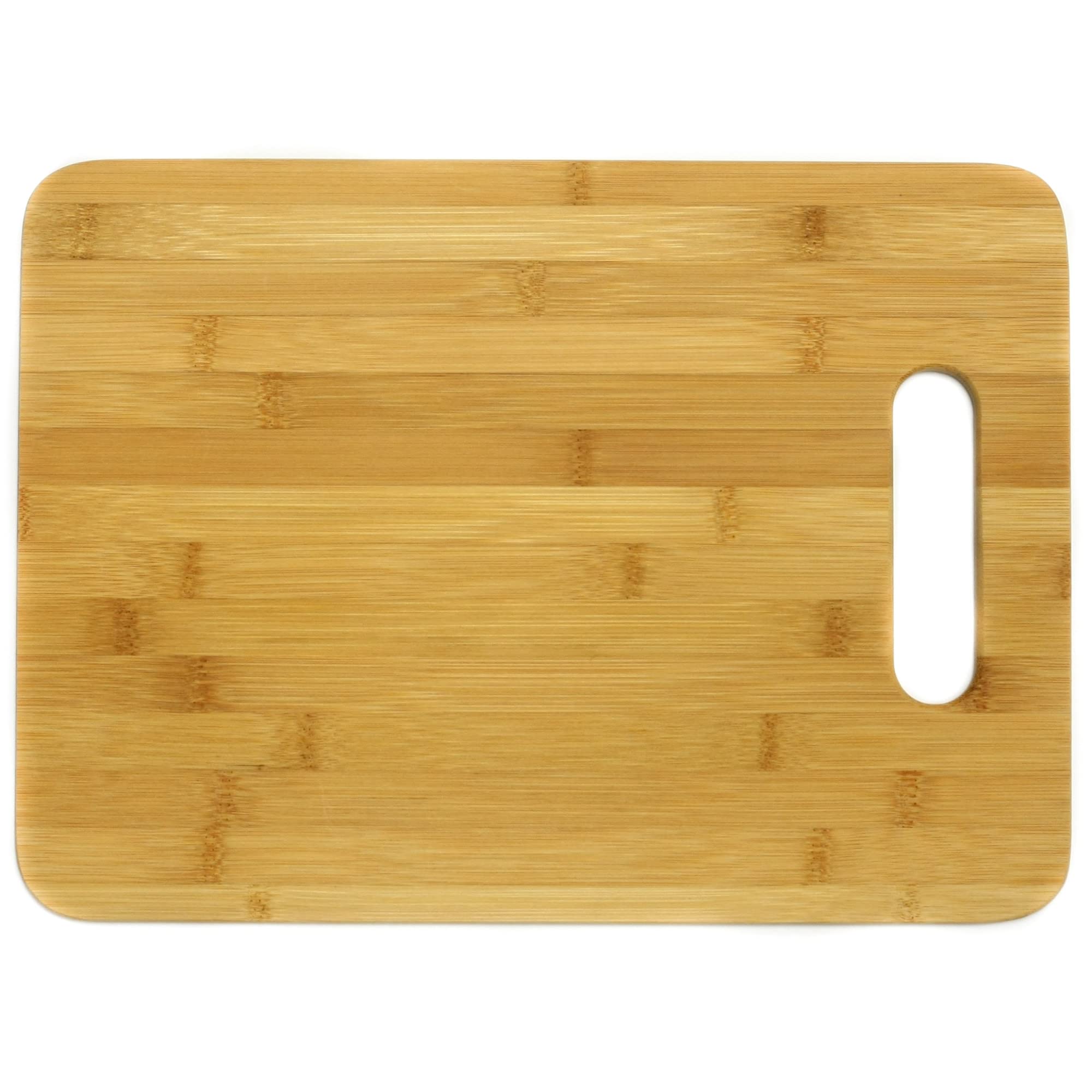 Chef Craft Select bamboo cutting board top view for stable, precise prep.