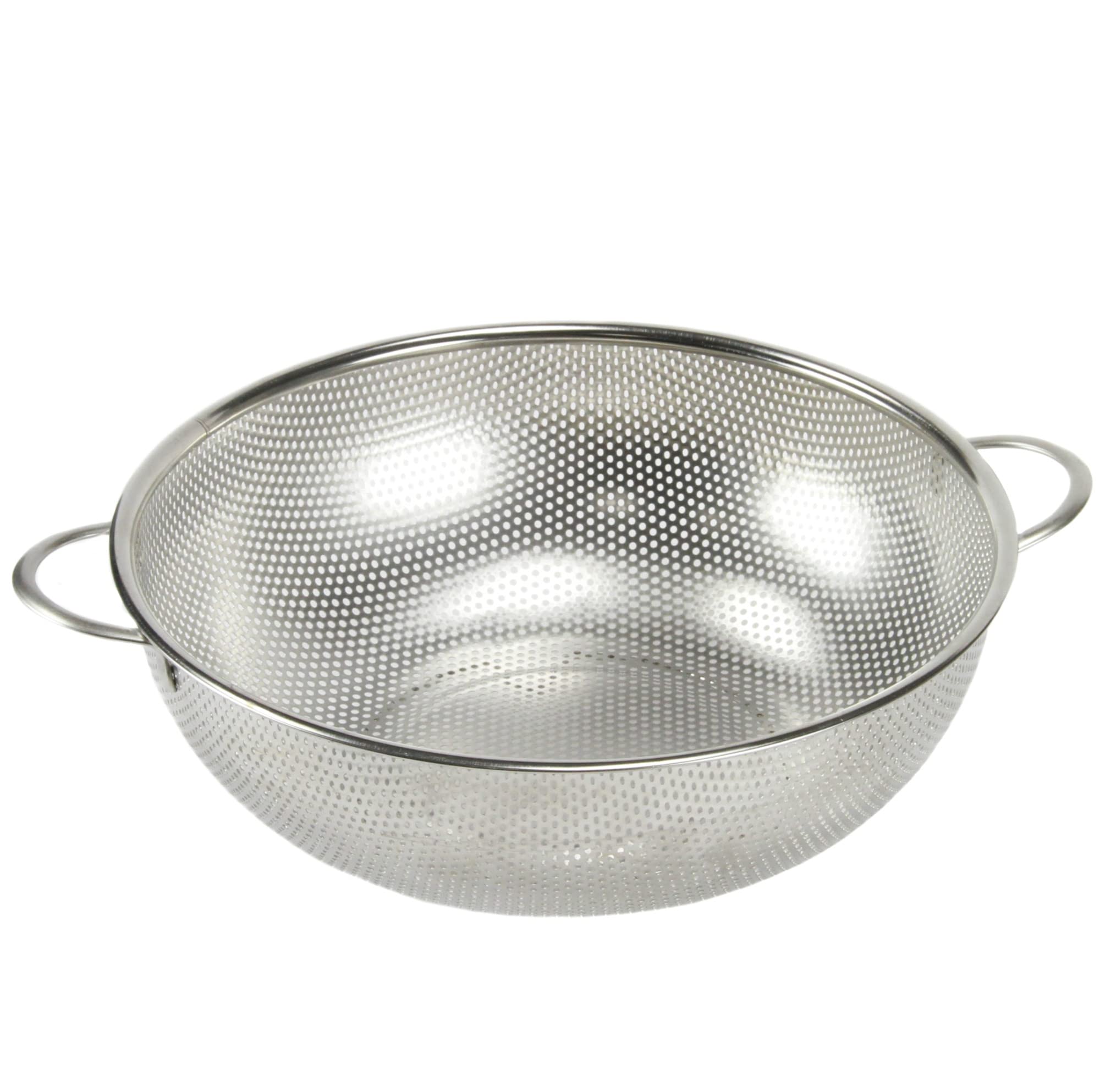 Chef Craft Select 5-qt colander with 11-inch opening for easy pasta and veggie draining.