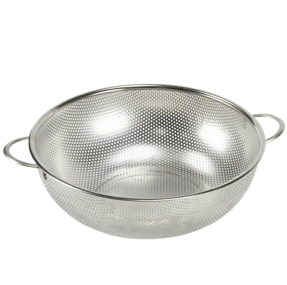 Chef Craft Select 5-qt colander with 11-inch opening for easy pasta and veggie draining.