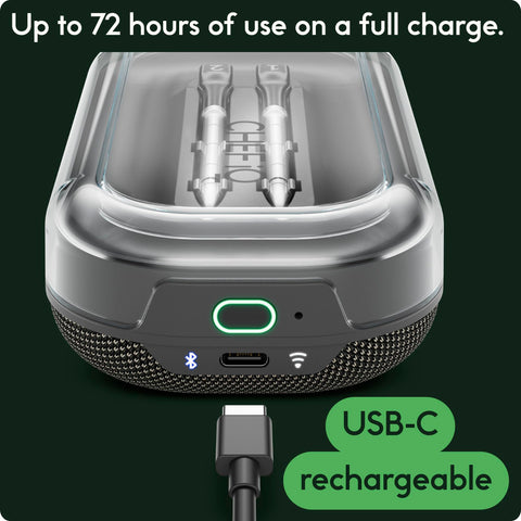 CHEF iQ Sense long battery life supports hours of cooking.