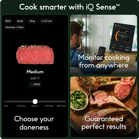 CHEF iQ Sense quad sensor interior view for accurate readings from any angle.