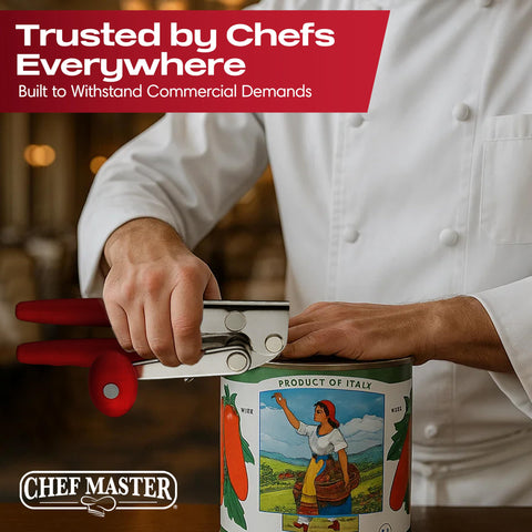 Easy-clean, rust-proof mechanism from Chef Master.