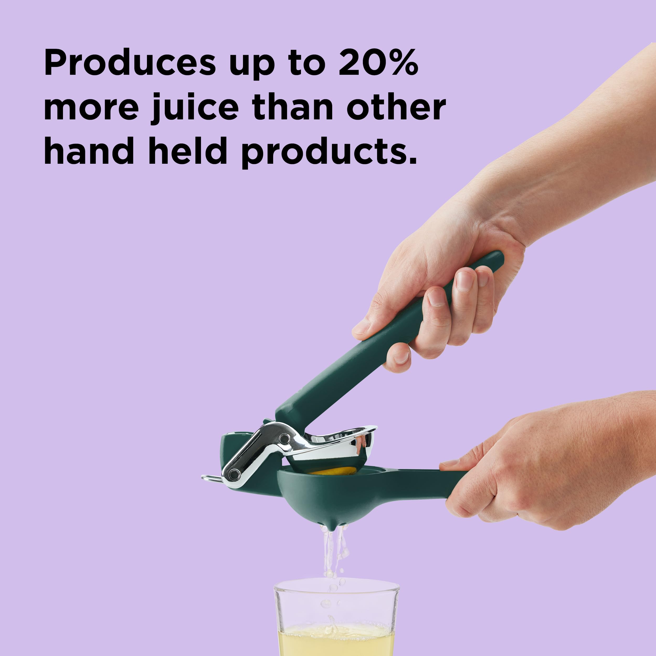 Chef'n FreshForce top-rack dishwasher-safe design simplifies cleanup after juicing.