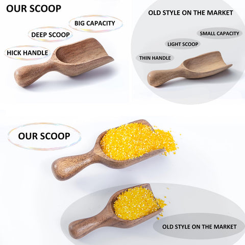 CHEF OLÉ farmhouse-style scoops add rustic charm and versatility.