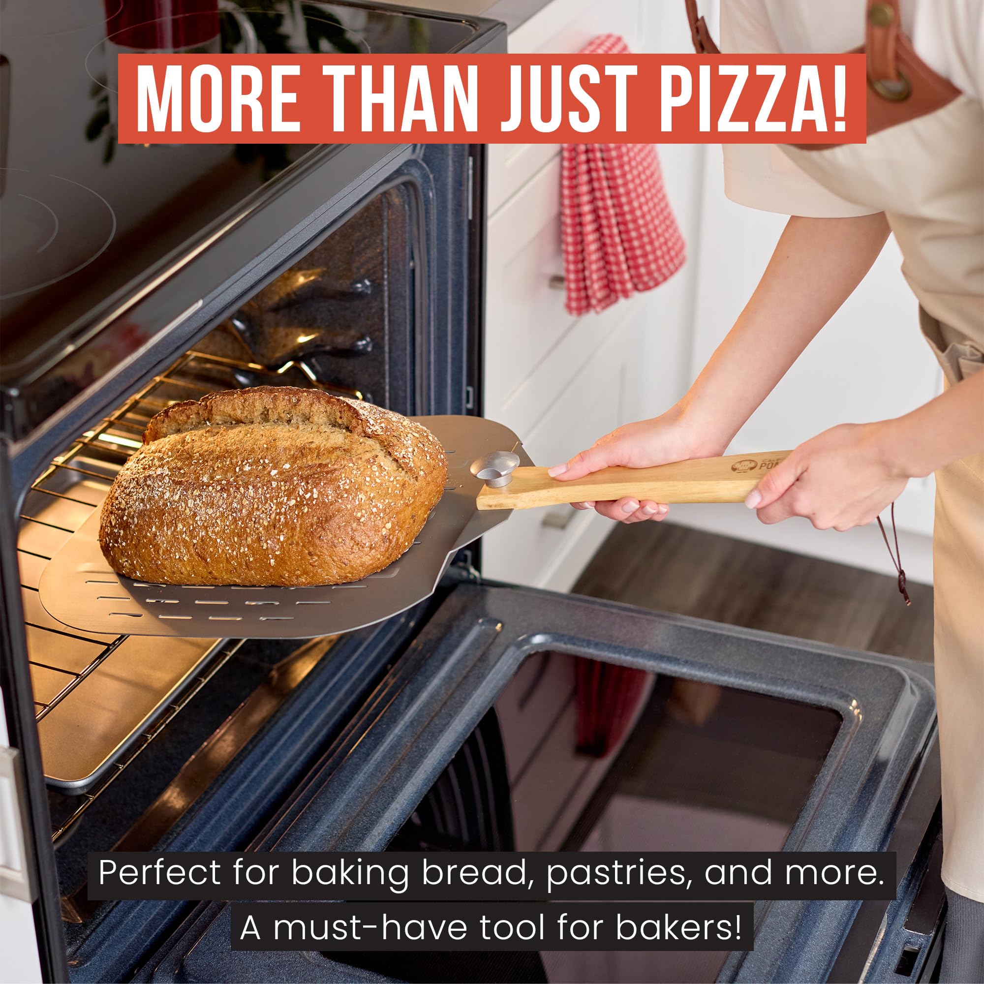 Chef Pomodoro pizza peel for professional-style baking at home