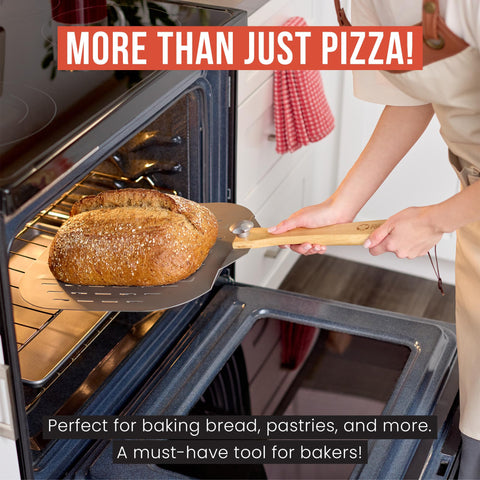 Chef Pomodoro pizza peel for professional-style baking at home