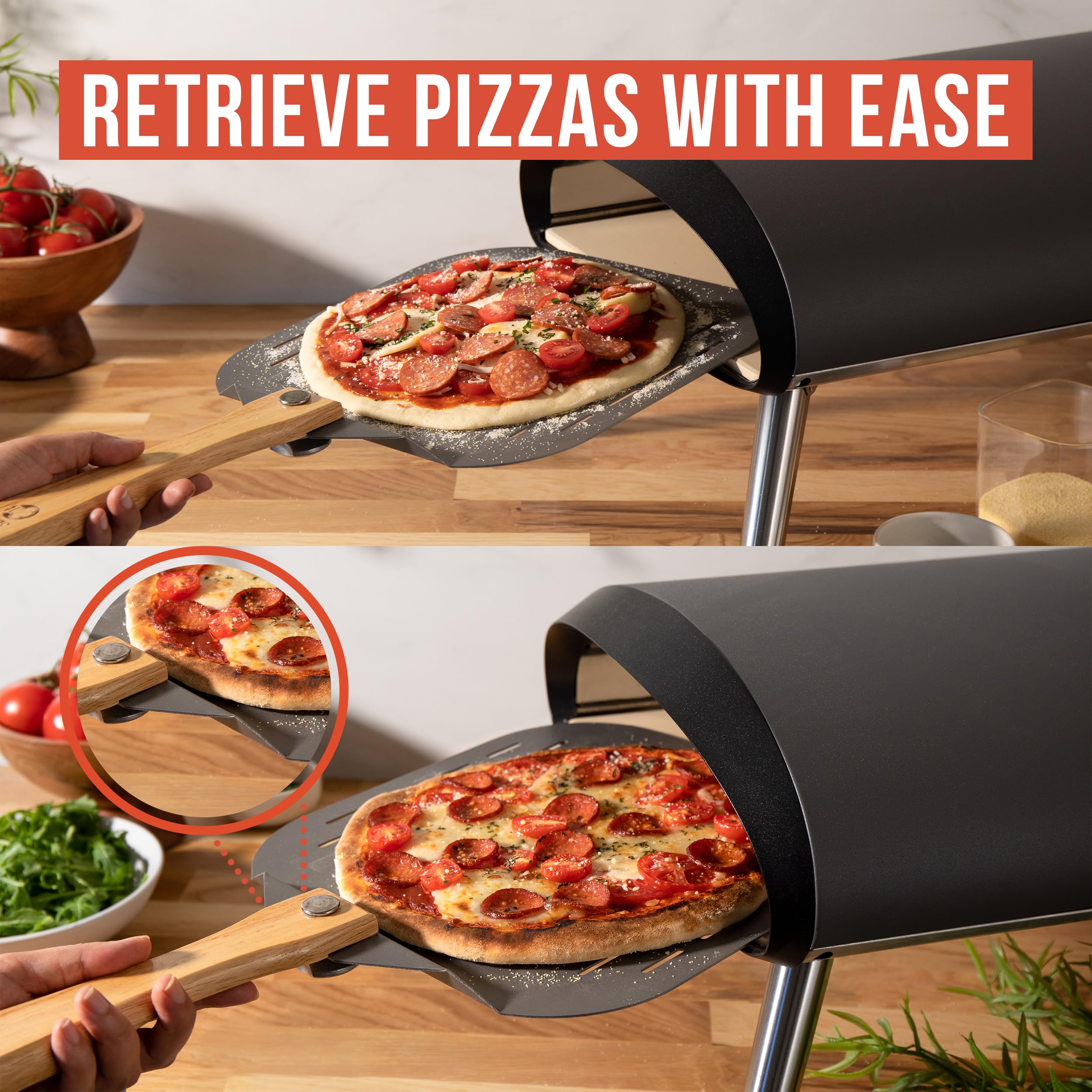 Chef Pomodoro compact folding design fits small kitchens and pro setups.