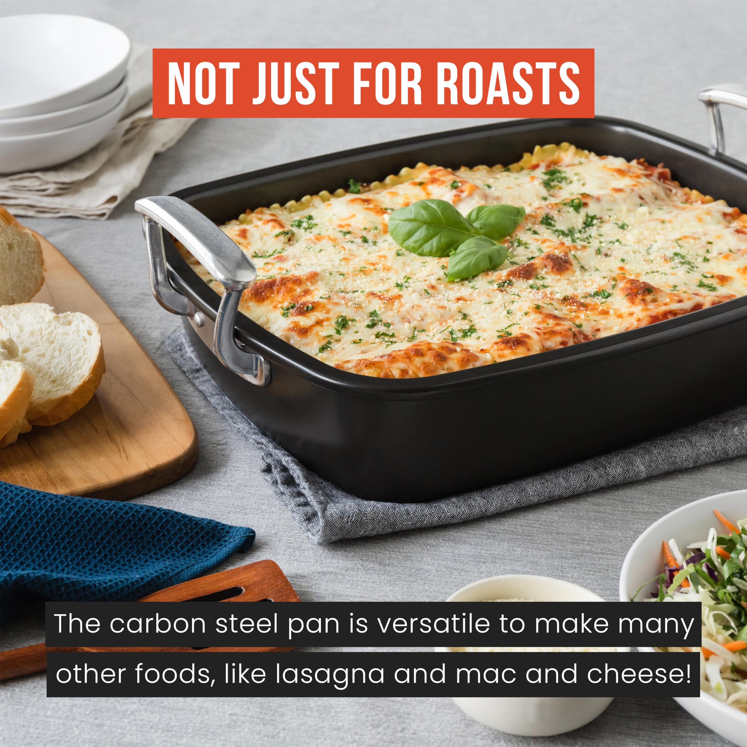 Chef Pomodoro large roasts, turkeys, and BBQ dishes fit here.