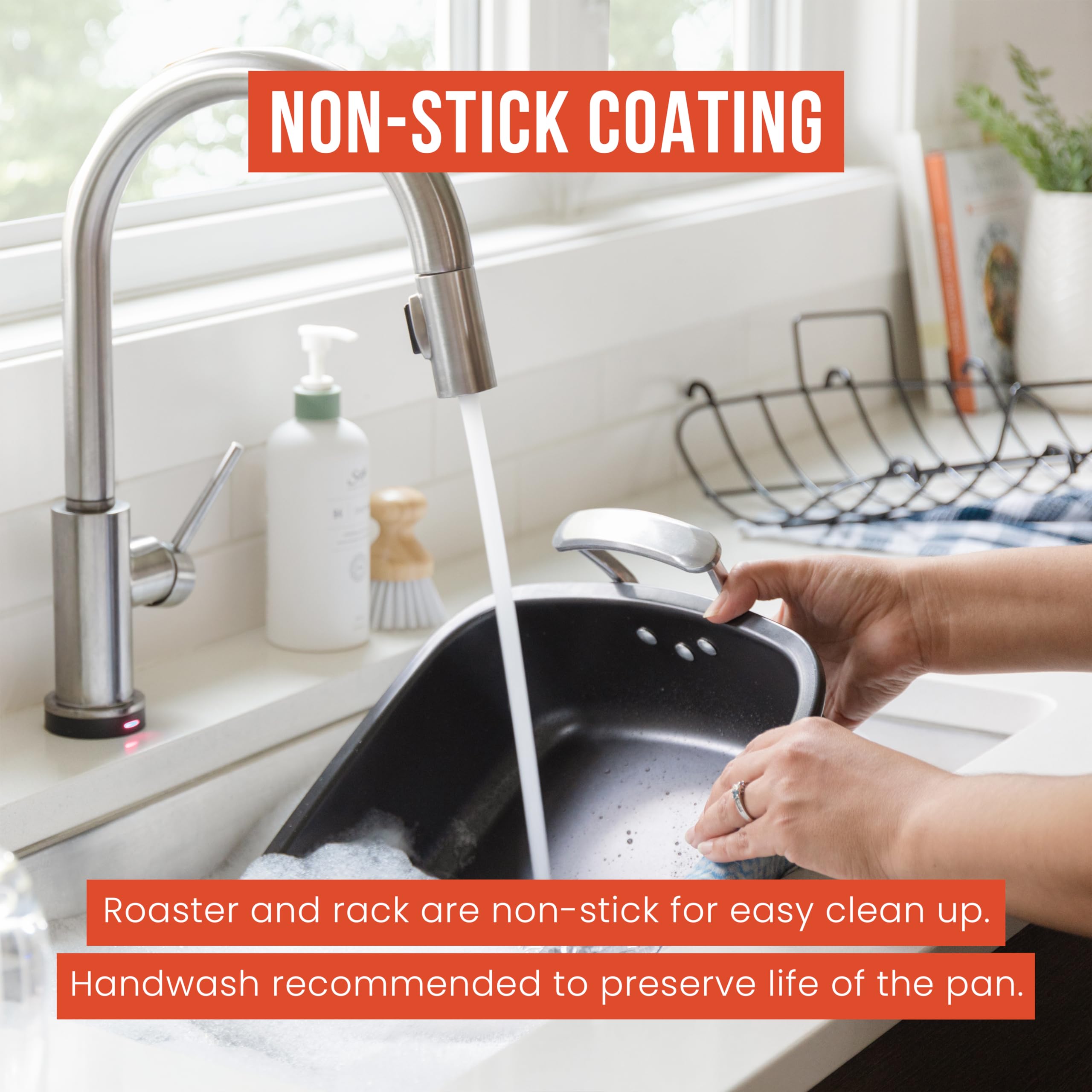 Chef Pomodoro 18.5 x 14.5 inch footprint supports family feasts.