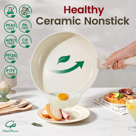 Chef Power silicone lid on a pan for secure heat retention and cover.