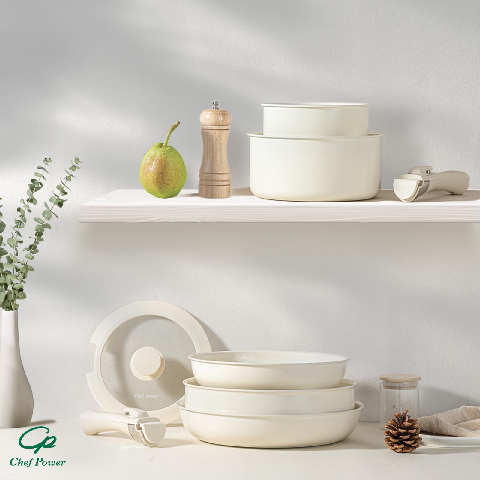 Chef Power dishwasher-safe cookware designed for quick cleanup.