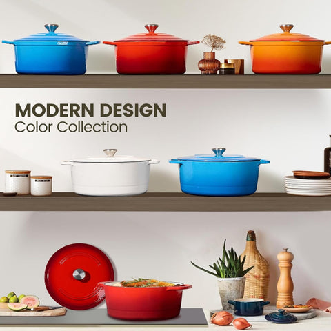 Chef Power cast-iron core provides steady heat and durability
