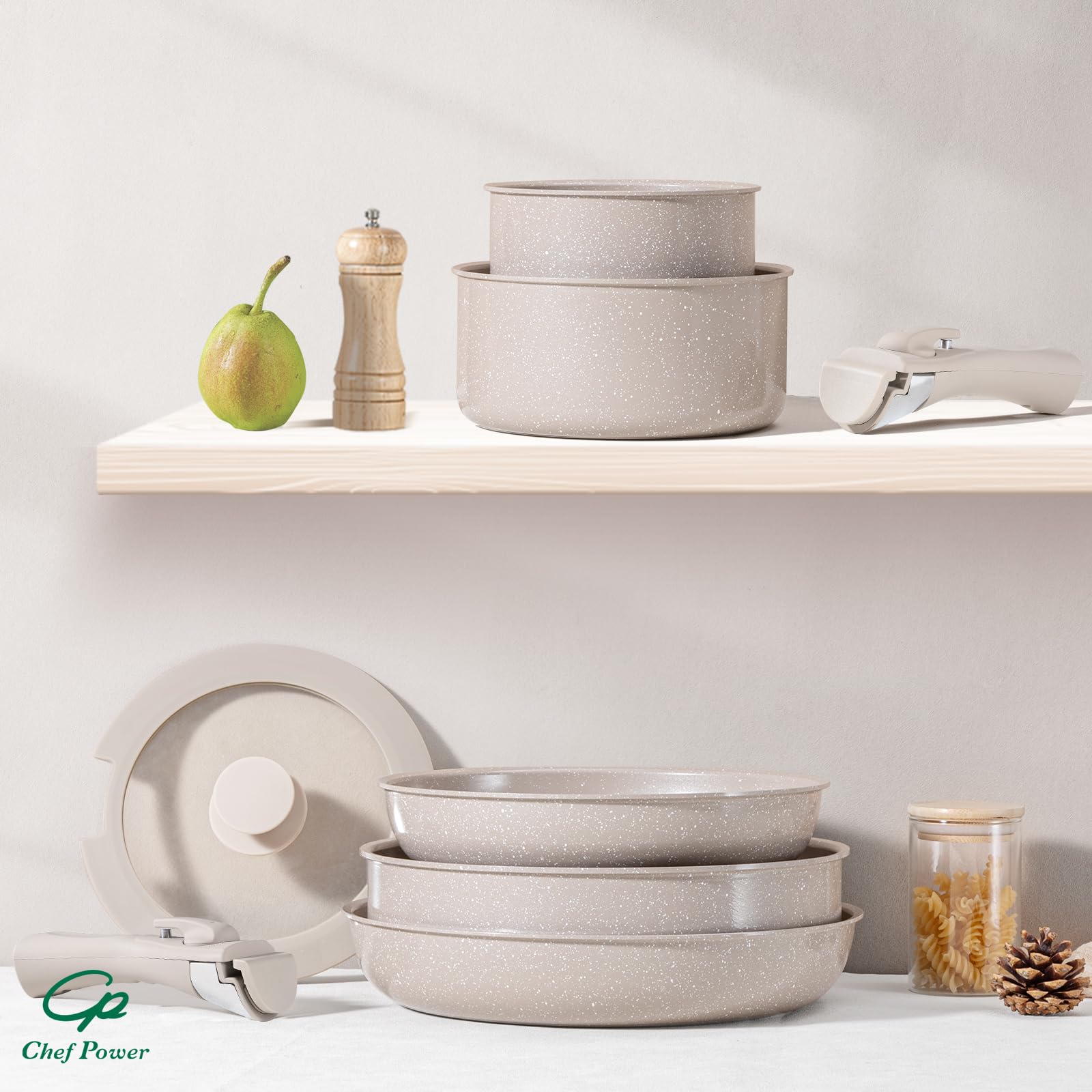 Chef Power pot protectors support safe fridge storage