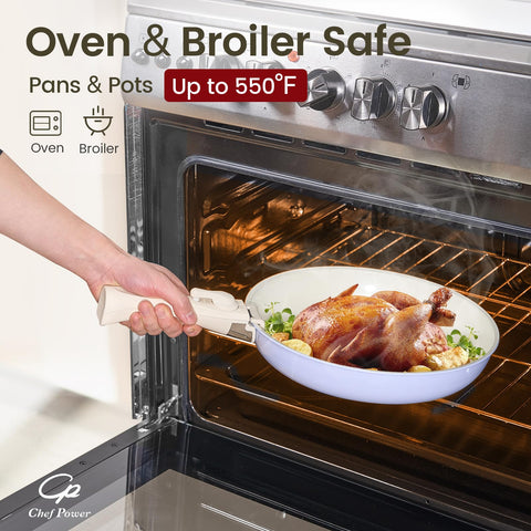 Chef Power silicone lids seal nicely and withstand up to 350°F.
