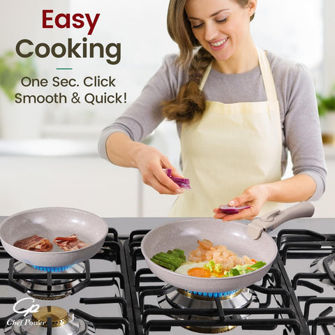Chef Power stackable design saves cabinet space