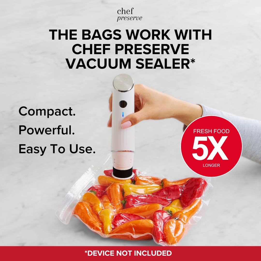 Chef Preserve bags are microwave-safe when unsealed for reheating