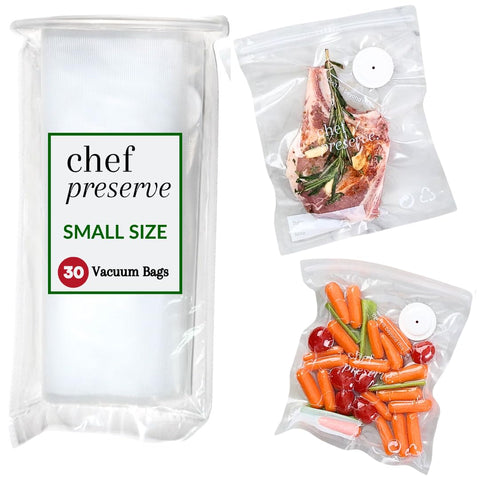 Chef Preserve small 8x10 vacuum bags, BPA-free for fresh meal prep