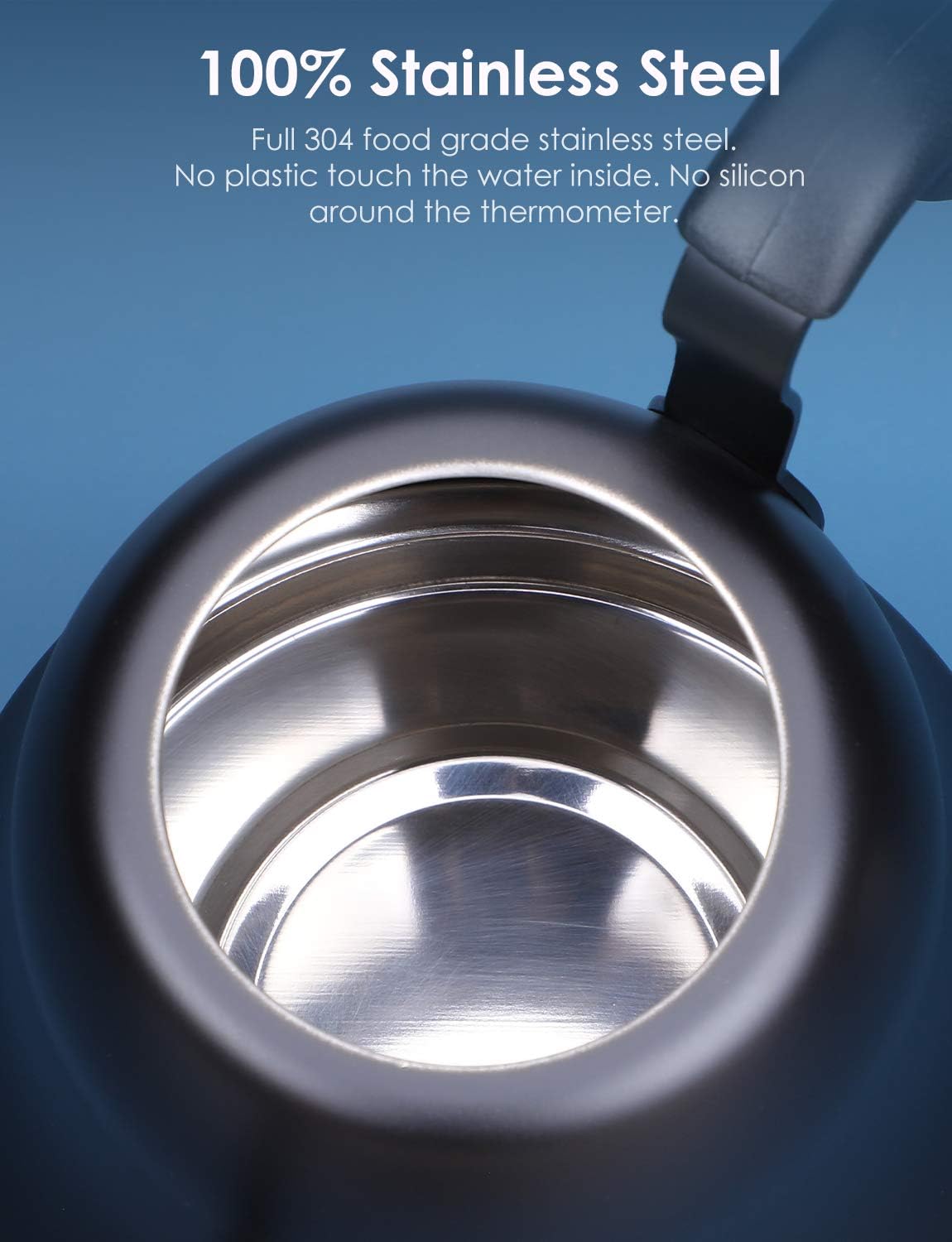 Chefbar stainless steel body offers durable, rust-resistant use.
