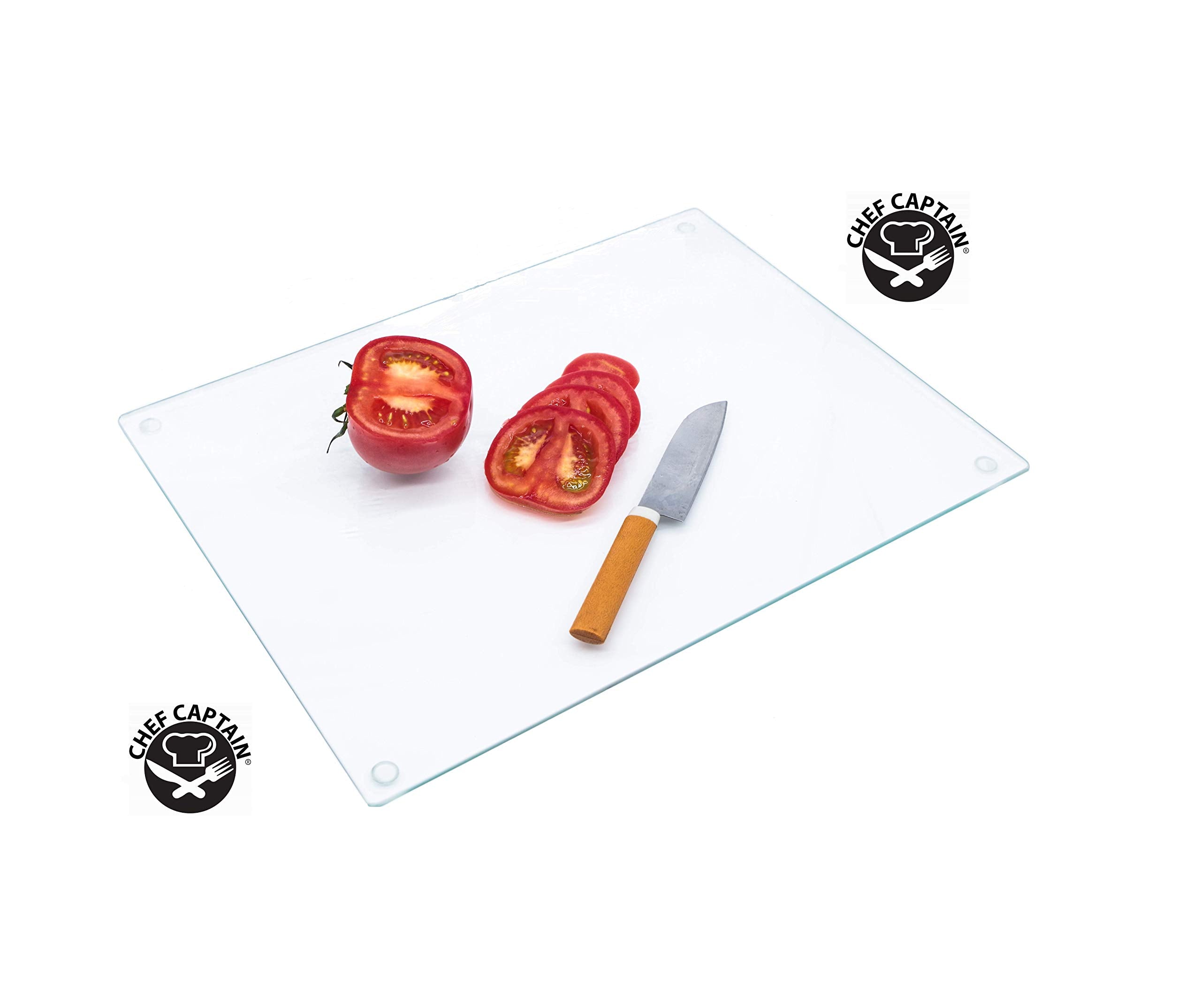 Chefcaptain extra large glass board is easy to rinse and wipe after use