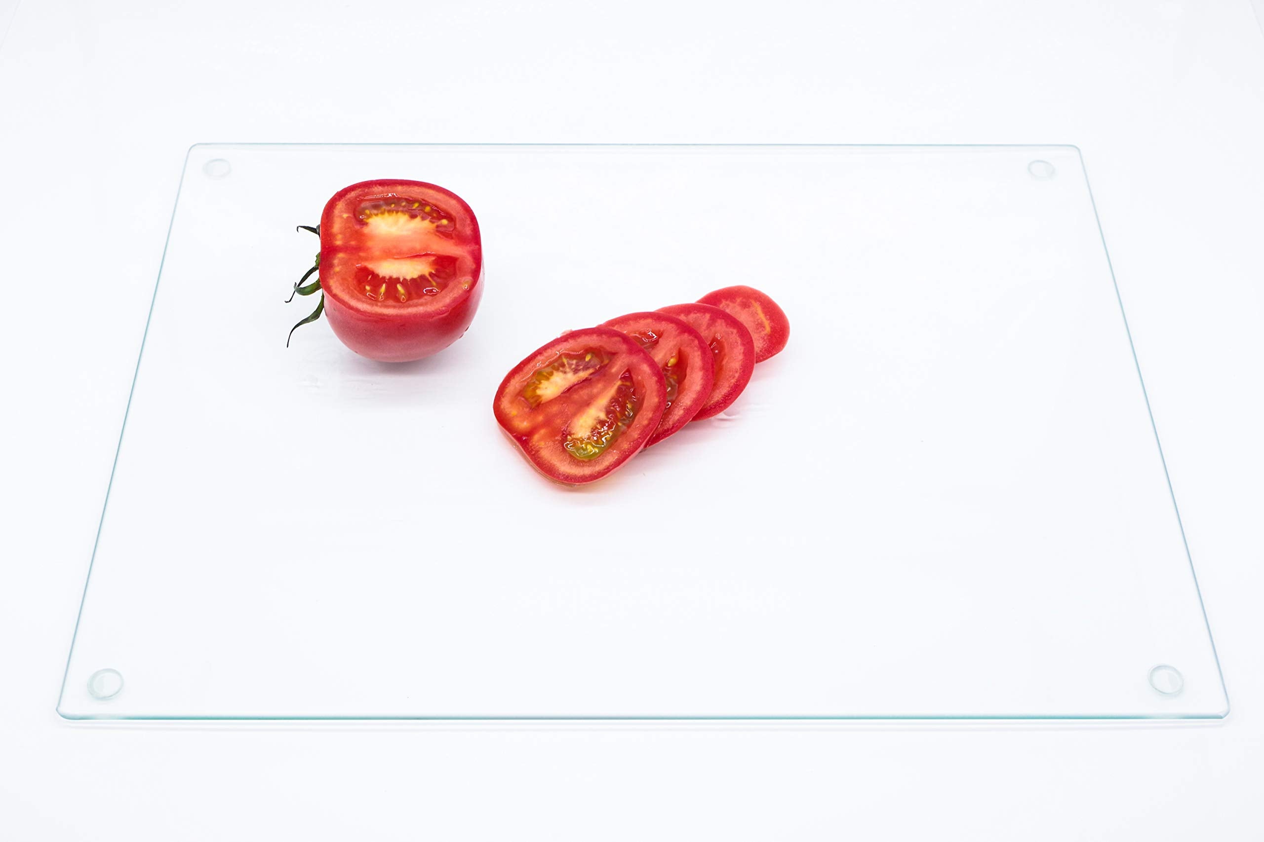 Chefcaptain glass cutting board surface is scratch resistant for durable kitchen use
