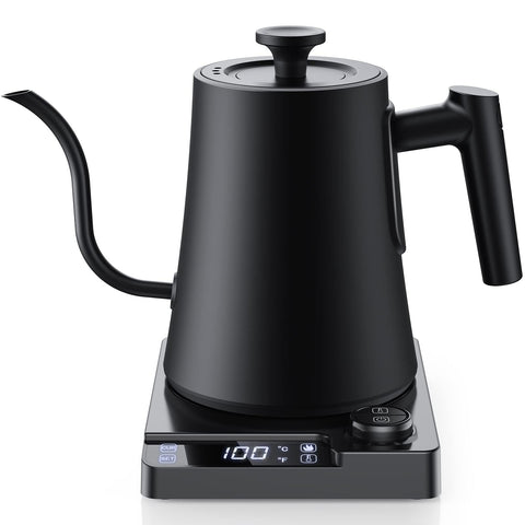 Chefess Gooseneck Kettle pour enables precise pour-over control for flavorful coffee.