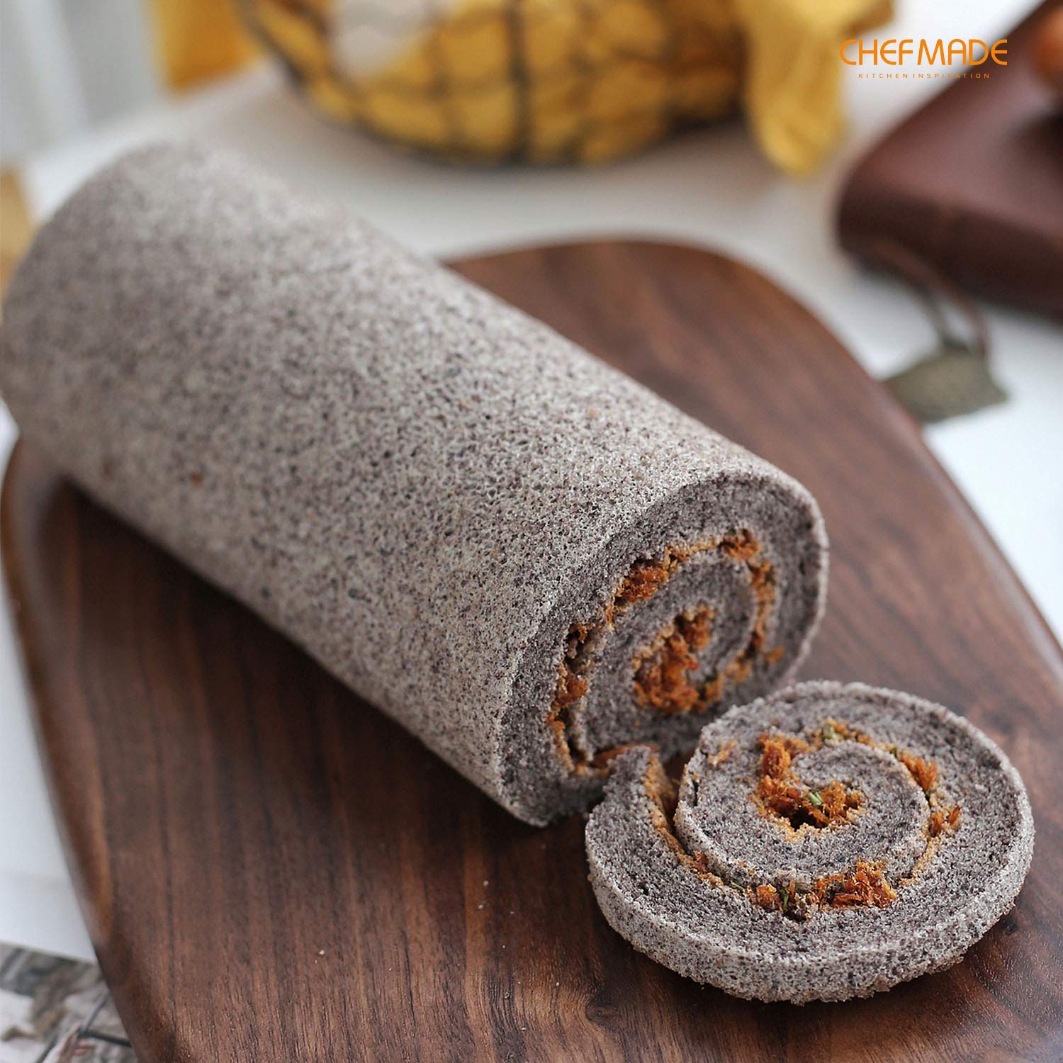 CHEFMADE 11-Inch baking sheet with roasted vegetables and meat