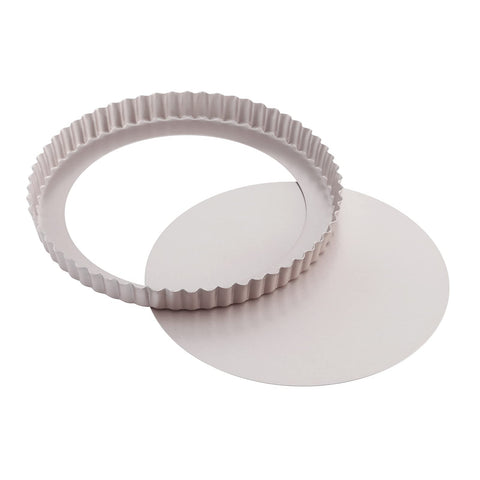 CHEFMADE tart pan with removable bottom for effortless release and cleanup