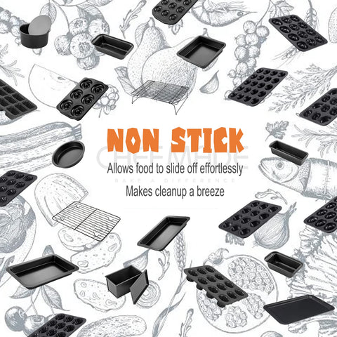 CHEFMADE nonstick coating enables easy release and quick cleanup.