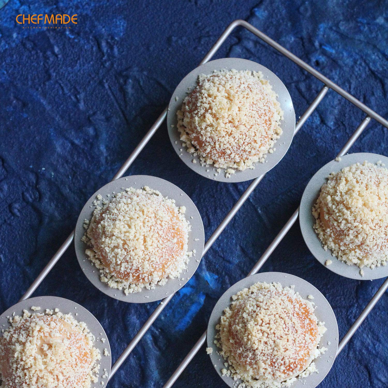 CHEFMADE Popover Cake Pan champagne gold finish for stylish kitchen look