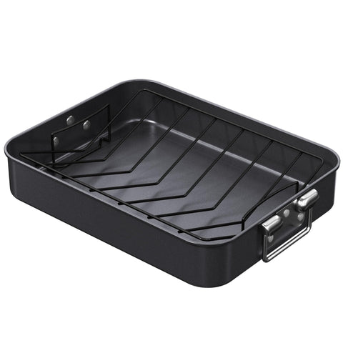 CHEFMADE roasting pan top view shows a large surface for even browning.