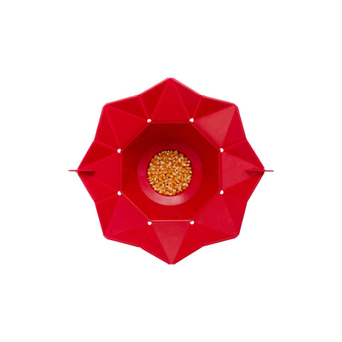 Chef'n PopTop cherry popper in microwave for popping corn