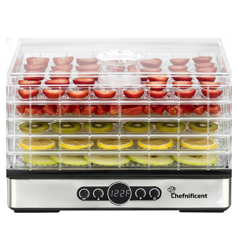 Chefnificent DryPro 400 with 5-tray setup for organized batch drying.